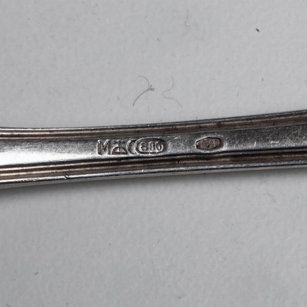 Servizio di posate da dolce in argento. Argenteria veneta del XX secolo, argentiere Zaramella, Padova  - Asta Argenti - Associazione Nazionale - Case d'Asta italiane