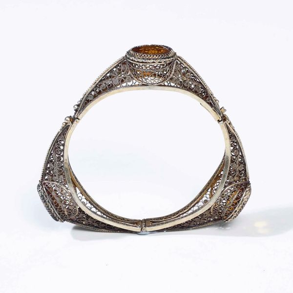 Bracciale in filigrana d'argento e pietre semipreziose.  - Asta Argenti - Associazione Nazionale - Case d'Asta italiane
