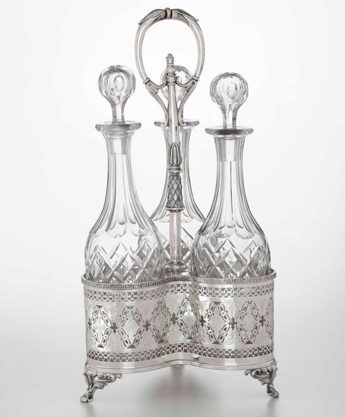 Grande cruet in metallo argentato. Inghilterra (?) XIX-XX secolo  - Asta Argenti - Associazione Nazionale - Case d'Asta italiane