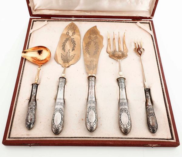 Servizio di posate da portata in argento. Germania XIX-XX secolo  - Asta Argenti - Associazione Nazionale - Case d'Asta italiane