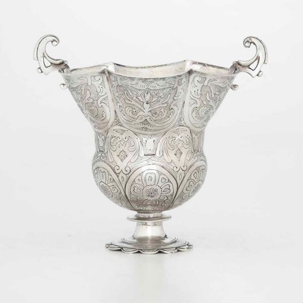 Vaso. Argento fuso, sbalzato e cesellato. Spagna o Colonie, probabile XVIII secolo  - Asta Argenti - Associazione Nazionale - Case d'Asta italiane