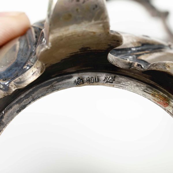 Brocca, due cestini e due secchielli in argento. Varie manifatture ed epoche; un secchiello Veneto XVIII secolo  - Asta Argenti - Associazione Nazionale - Case d'Asta italiane