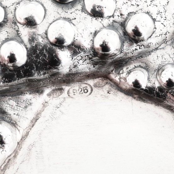 Gallo in argento 925 fuso. Firmato Minguzzi. Argenteria artistica italiana del XX secolo  - Asta Argenti - Associazione Nazionale - Case d'Asta italiane