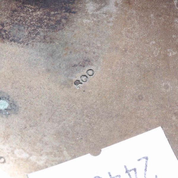 Lotto di dieci bicchieri e una bottiglia in cristallo rosa e argento, titolo 800. Italia XX secolo  - Asta Argenti - Associazione Nazionale - Case d'Asta italiane