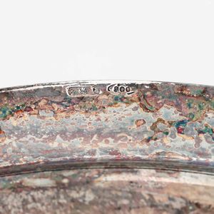 Vassoio in argento. Argenteria veneta del XX-XXI secolo, Padova  - Asta Argenti - Associazione Nazionale - Case d'Asta italiane