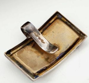 Insieme di segnaposti in argento. Argenteria italiana del XX secolo. Argentiere Fabbrica Argenteria Fiorentina di Bartolini Bartolozzi & C. S.A.S.  - Asta Argenti - Associazione Nazionale - Case d'Asta italiane