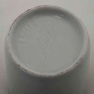 Sei tazzine da caff in porcellana con montatura in argento. Argenteria italiana del XX secolo. Argentiere Rino Greggio, Padova  - Asta Argenti - Associazione Nazionale - Case d'Asta italiane