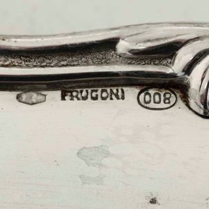 Antipastiera e formaggiera in argento e vetro. Argenteria italiana del XX secolo  - Asta Argenti - Associazione Nazionale - Case d'Asta italiane