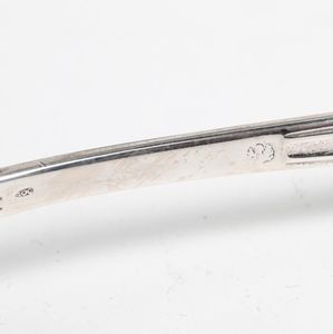 Due servizi di posate in argento incompleti. Uno argentiere Clementi Bologna e bollo con fascio littorio in uso dal 1935 al 1945  - Asta Argenti - Associazione Nazionale - Case d'Asta italiane