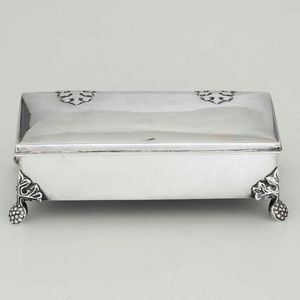 Calamaio. Argento fuso, sagomato e inciso. Marchio della citt di Londra per lanno 1906 e dellargentiere (non identificato)  - Asta Argenti - Associazione Nazionale - Case d'Asta italiane