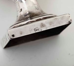 Coppia di saliere in argento. Argenteria italiana del XX secolo  - Asta Argenti - Associazione Nazionale - Case d'Asta italiane