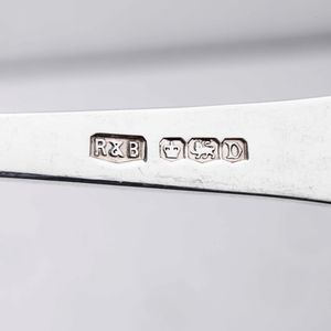 Servizio di posate in argento. Inghilterra, XX secolo, bollo della citt di Sheffield  - Asta Argenti - Associazione Nazionale - Case d'Asta italiane