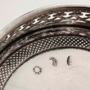 Lotto di sei sottobicchieri in argento. Argenteria italiana del XX secolo (Lombardia?)  - Asta Argenti - Associazione Nazionale - Case d'Asta italiane