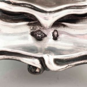 Senapiera in argento e vetro. Argenteria francese del XIX secolo  - Asta Argenti - Associazione Nazionale - Case d'Asta italiane