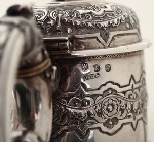 Servito da caff in argento Argentiere Geo. Edward & Son, Glasgow, 1893  - Asta Argenti - Associazione Nazionale - Case d'Asta italiane