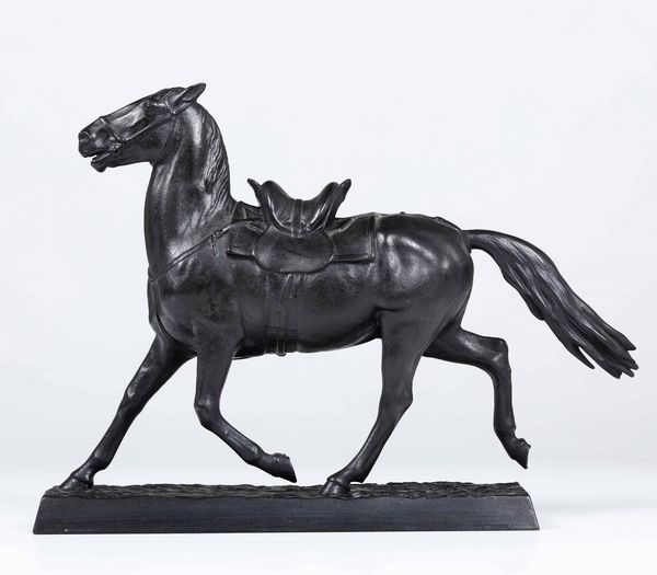Cavallo in ferro. Produzione russa, XX secolo  - Asta Scultura - Associazione Nazionale - Case d'Asta italiane