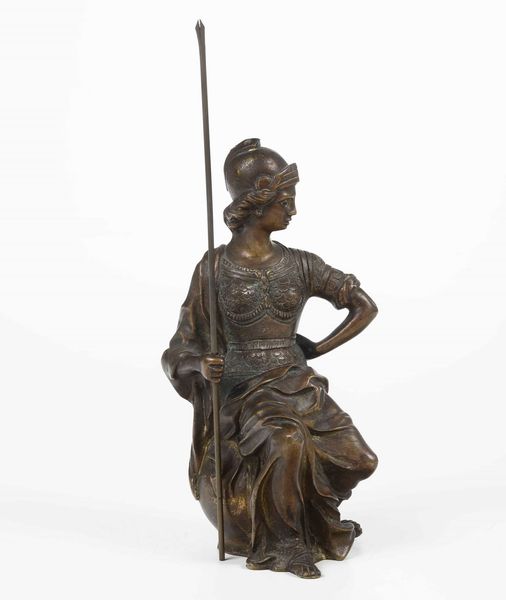 Figura femminile in bronzo. Fonditore del XVIII-XIX secolo  - Asta Scultura - Associazione Nazionale - Case d'Asta italiane