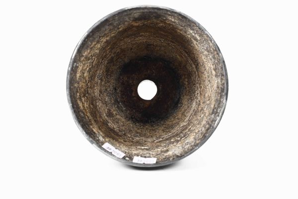 Base per huqa Bronzo fuso, cesellato e argento Arte islamica del XVIII-XIX secolo  - Asta Scultura - Associazione Nazionale - Case d'Asta italiane