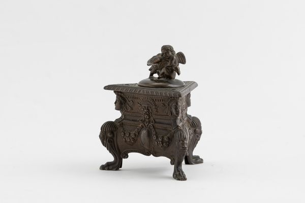 Calamaio in bronzo. XIX secolo  - Asta Scultura - Associazione Nazionale - Case d'Asta italiane