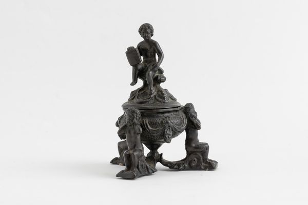 Calamaio in bronzo. XIX secolo  - Asta Scultura - Associazione Nazionale - Case d'Asta italiane