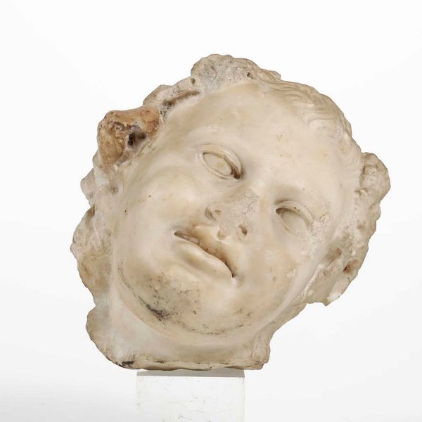 Testa di putto in marmo. Arte barocca del XVII secolo  - Asta Scultura - Associazione Nazionale - Case d'Asta italiane