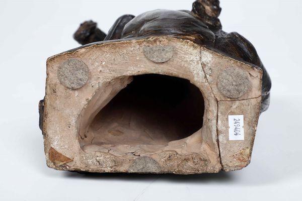 Francescano. Scultura in terracotta patinata. Plasticatore del XVIII secolo  - Asta Scultura - Associazione Nazionale - Case d'Asta italiane