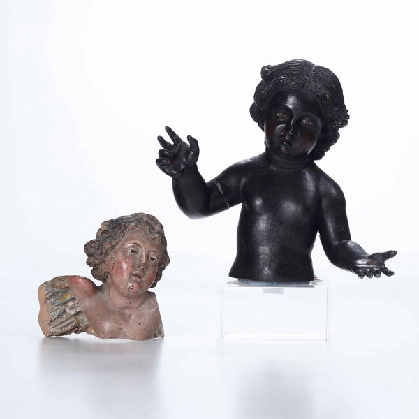 Gruppo di 4 sculture, Napoli XVII e XVIII secolo  - Asta Scultura - Associazione Nazionale - Case d'Asta italiane