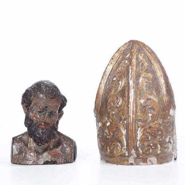 Gruppo di 4 sculture, Napoli XVII e XVIII secolo  - Asta Scultura - Associazione Nazionale - Case d'Asta italiane