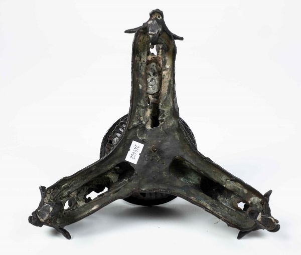 Calamaio in bronzo fuso e cesellato. Fonditore del XVI secolo  - Asta Scultura - Associazione Nazionale - Case d'Asta italiane