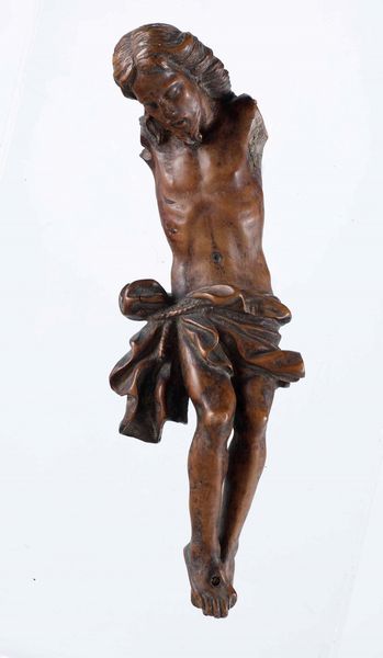 Corpus Christi in legno di bosso. XVII-XVIII secolo  - Asta Scultura - Associazione Nazionale - Case d'Asta italiane