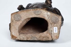 Francescano. Scultura in terracotta patinata. Plasticatore del XVIII secolo  - Asta Scultura - Associazione Nazionale - Case d'Asta italiane