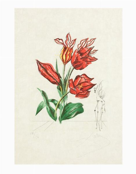 Tulipani  - Asta Arte Moderna, Contemporanea e Dipinti del XIX Secolo - Associazione Nazionale - Case d'Asta italiane