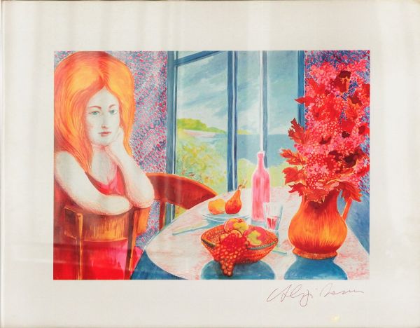 Donna al caff  - Asta Arte Moderna, Contemporanea e Dipinti del XIX Secolo - Associazione Nazionale - Case d'Asta italiane