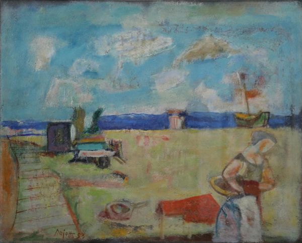 Ritorno dalla spiaggia, 1953  - Asta Arte Moderna, Contemporanea e Dipinti del XIX Secolo - Associazione Nazionale - Case d'Asta italiane