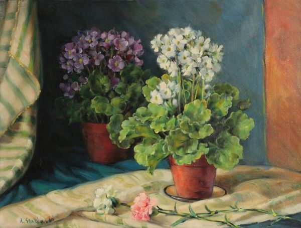 Gerani  - Asta Arte Moderna, Contemporanea e Dipinti del XIX Secolo - Associazione Nazionale - Case d'Asta italiane