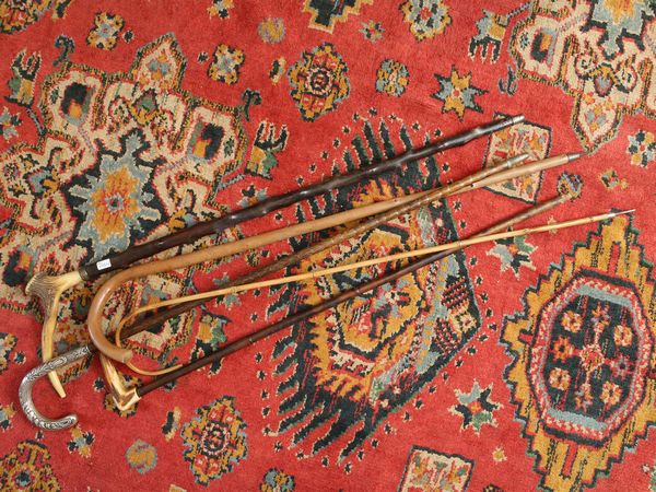 Cinque bastoni da passeggio  - Asta Arredi e dipinti da un antico palazzo marchigiano - Associazione Nazionale - Case d'Asta italiane