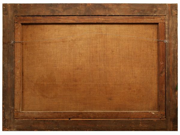 Maniera della pittura del XVII/XVIII secolo : Natura morta con gatto e trionfo di fiori  - Asta Arredi e dipinti da un antico palazzo marchigiano - Associazione Nazionale - Case d'Asta italiane