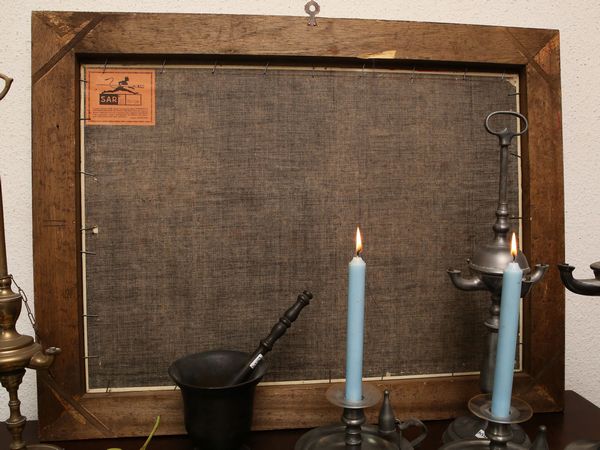 Carlo Ferranti : Natura morta con frutta e coppa in vetro  - Asta Arredi e dipinti da un antico palazzo marchigiano - Associazione Nazionale - Case d'Asta italiane