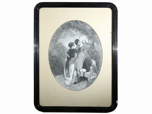 Scene galanti  - Asta Arredi e dipinti da un antico palazzo marchigiano - Associazione Nazionale - Case d'Asta italiane