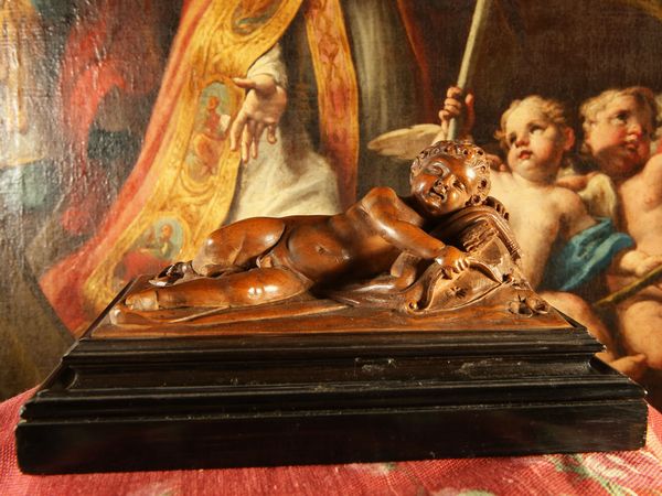 Cupido dormiente  - Asta Arredi e dipinti da un antico palazzo marchigiano - Associazione Nazionale - Case d'Asta italiane