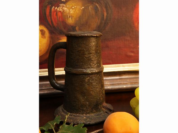 Grogiuolo in bronzo  - Asta Arredi e dipinti da un antico palazzo marchigiano - Associazione Nazionale - Case d'Asta italiane