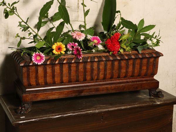 Fioriera in legno tenero  - Asta Arredi e dipinti da un antico palazzo marchigiano - Associazione Nazionale - Case d'Asta italiane