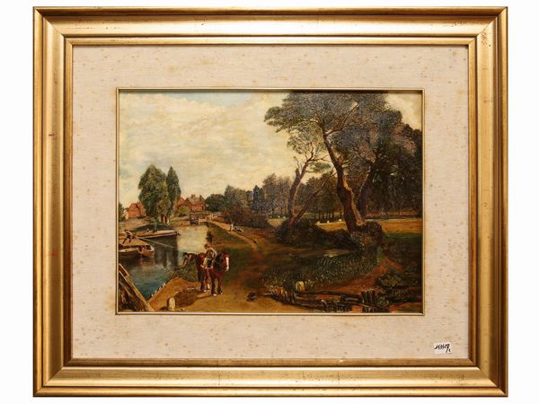 Paesaggi  - Asta Arredi e dipinti da un antico palazzo marchigiano - Associazione Nazionale - Case d'Asta italiane