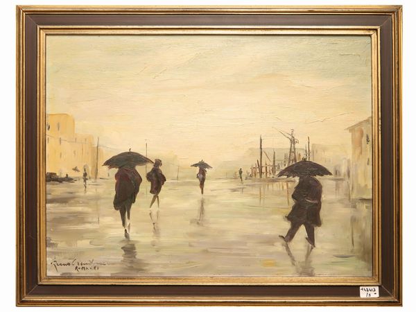 Paesaggi  - Asta Arredi e dipinti da un antico palazzo marchigiano - Associazione Nazionale - Case d'Asta italiane