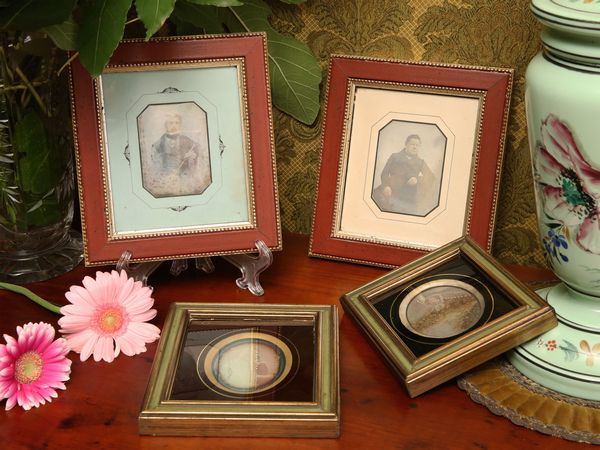 Quattro dagherrotipi  - Asta Arredi e dipinti da un antico palazzo marchigiano - Associazione Nazionale - Case d'Asta italiane