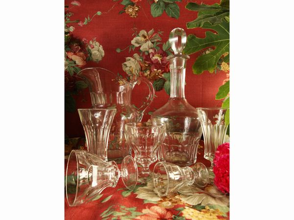 Servizio di bicchieri in cristallo  - Asta Arredi e dipinti da un antico palazzo marchigiano - Associazione Nazionale - Case d'Asta italiane