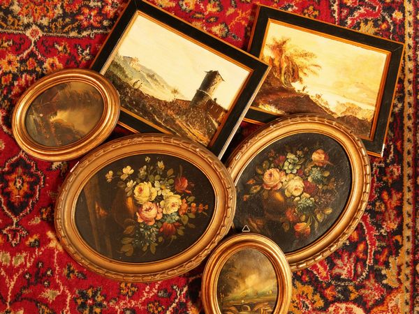 Lotto di dipinti  - Asta Arredi e dipinti da un antico palazzo marchigiano - Associazione Nazionale - Case d'Asta italiane