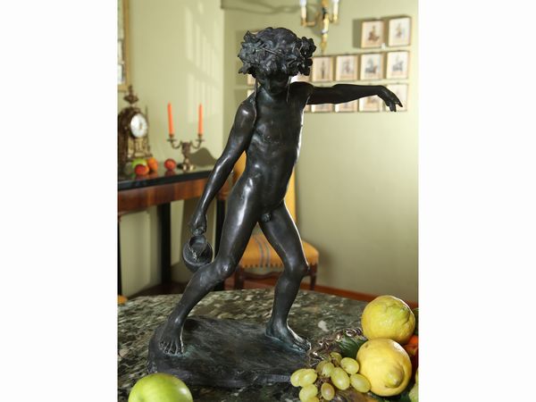 Antonio Ugo : Giovane Bacco  - Asta Arredi e dipinti da un antico palazzo marchigiano - Associazione Nazionale - Case d'Asta italiane