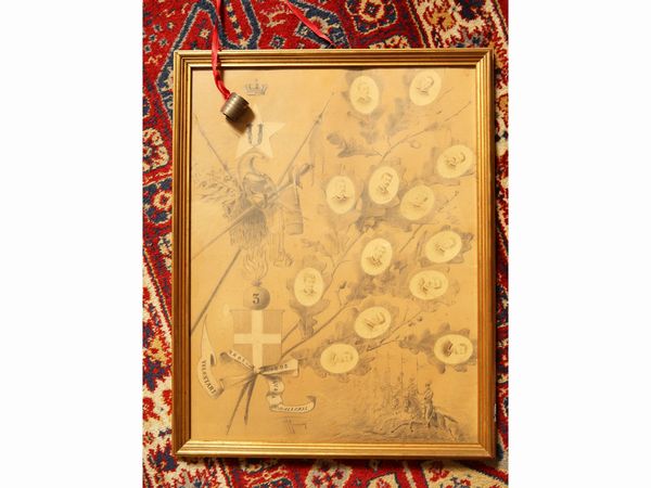 Volontari 1882-1883 Savoia Cavalleria  - Asta Arredi e dipinti da un antico palazzo marchigiano - Associazione Nazionale - Case d'Asta italiane