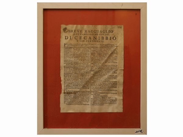 Due editti, 1821  - Asta Arredi e dipinti da un antico palazzo marchigiano - Associazione Nazionale - Case d'Asta italiane